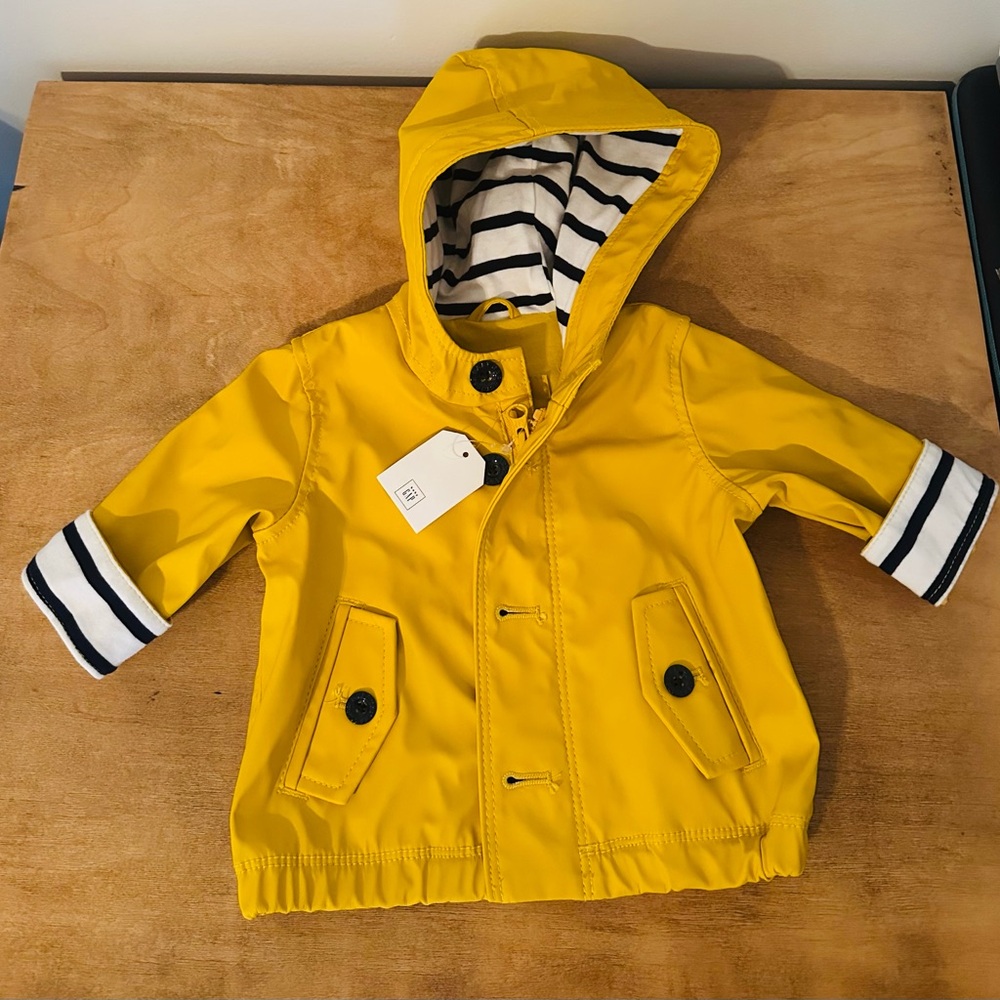 Baby Gap yellow rain jacket